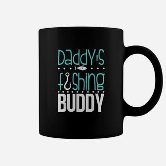 Daddys Fishing Buddy Funny Father Kid Matching Coffee Mug | Crazezy