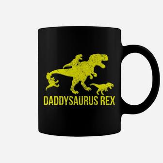 Daddysaurus Rex 3 Kids Daddy Dinosaur Coffee Mug | Crazezy AU