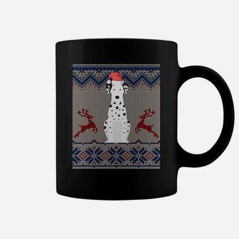 Dalmatian Dog Santa Hat Ugly Christmas Sweater Gift Sweatshirt Coffee Mug | Crazezy