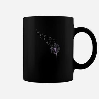 Dandelion Seeds Purple Coffee Mug | Crazezy UK