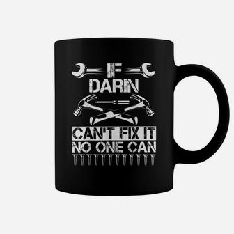 Darin Fix It Funny Birthday Personalized Name Dad Gift Idea Coffee Mug | Crazezy