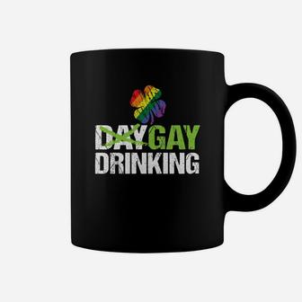 Day Drinking Lgbt Gay Pride Funny St Patricks Day Coffee Mug - Thegiftio UK