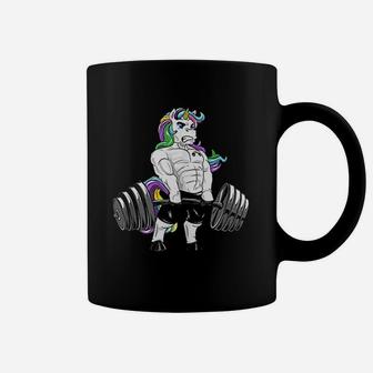 Deadlift Unicorn Gym Powerlifter Bodybuilding Coffee Mug | Crazezy DE