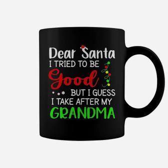 Dear Santa I Tried To Be Good Coffee Mug - Monsterry
