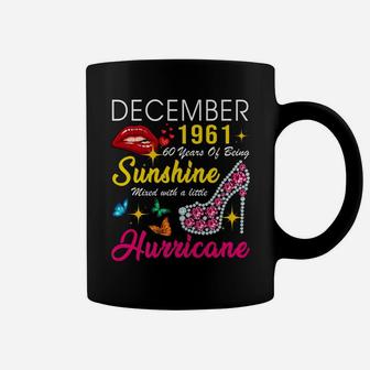 December 1961 60 Years Of Being Sunshine 60Th Birthday Women Coffee Mug | Crazezy