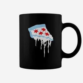 Deep Dish Chicago The Chicago Flag As Pizza Coffee Mug - Thegiftio UK