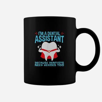 Dental Assistant Gifts Rdh Assisting Tooth Superhero Heroes Coffee Mug | Crazezy