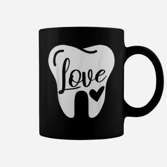 Dentist Dental Assistant Valentines Day Love Coffee Mug - Monsterry