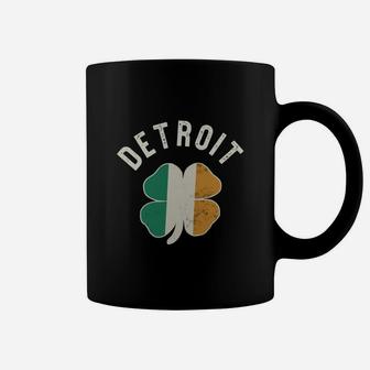 Detroit Shamrock Irish Flag Coffee Mug - Thegiftio UK