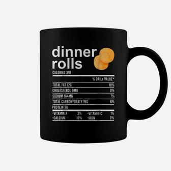 Dinner Rolls Nutrition Facts Apparel Funny Thanksgiving Food Coffee Mug | Crazezy AU