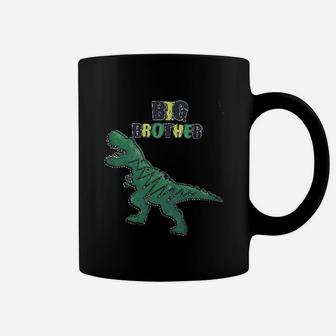 Dinosaur Big Brother Announcement Sibling Outfits Coffee Mug | Crazezy