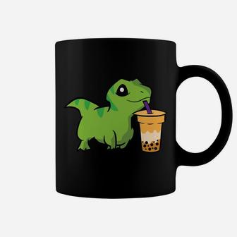 Dinosaur Drinking Bubble Tea Funny Boba Tea Coffee Mug | Crazezy DE