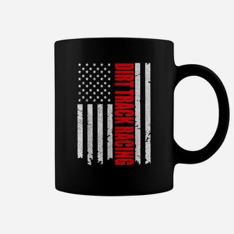 Dirt Track Racing American Flag Coffee Mug | Crazezy AU