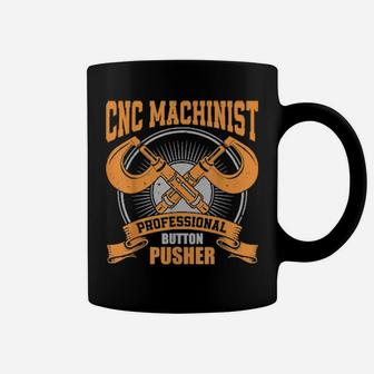 Distressed Cnc Machine Operator Machinist Coffee Mug - Monsterry