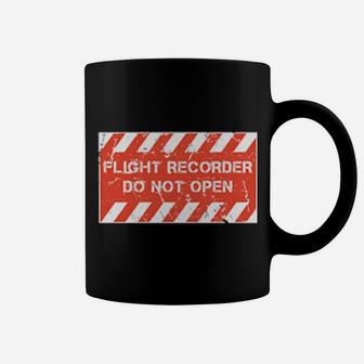 Distressed Pilot Aviation Flight Recorder Do Not Open Coffee Mug - Monsterry AU