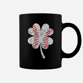 Distressed Shamrock Baseball Ball St Patricks Day Boys Men Coffee Mug | Crazezy CA