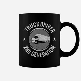 Distressed Trucker Design 18 Wheeler Truck Driver Coffee Mug - Monsterry CA