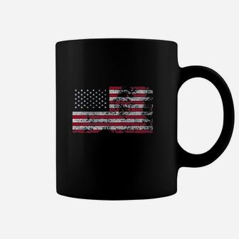 Distressed United States Flag Modern Fit Coffee Mug | Crazezy DE