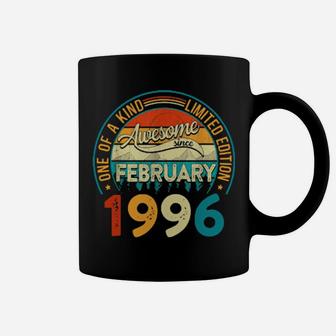 Distressed Vintage Awesome Since February 1996 25 Years Old Coffee Mug - Monsterry DE