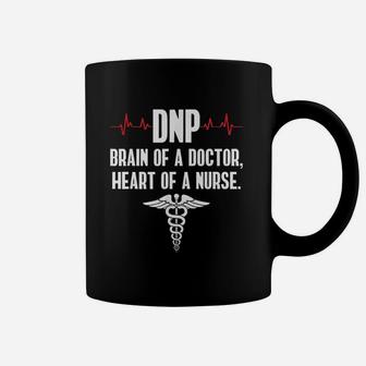 Dnp Brain Of A Doctor Heart Of A Nurse Coffee Mug | Crazezy UK