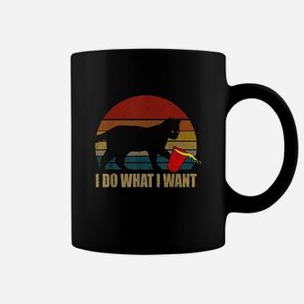 Do What I Want Black Cat Red Cup Coffee Mug | Crazezy CA