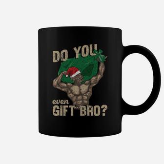 Do You Even Gift Bro | Funny Swole Santa Christmas Lifting Sweatshirt Coffee Mug | Crazezy