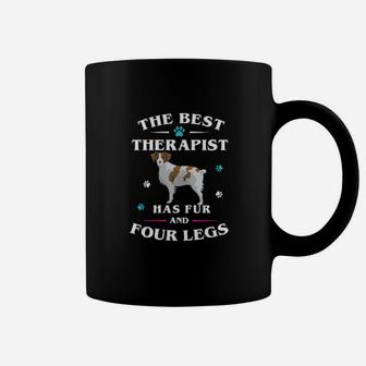Dog Brittany Spaniel Dog The Best Therapist Has Fur And Four Legs Dog Lover Coffee Mug - Monsterry UK