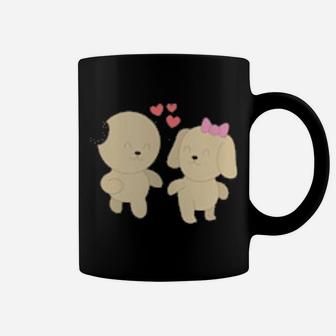 Dog Couples Wedding Anniversary Valentines Him Her Coffee Mug - Monsterry UK