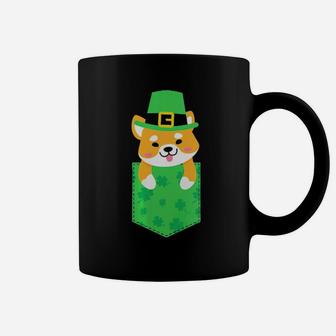 Dog Cute Irish Shiba Inu Funny St Patricks Day Coffee Mug - Monsterry AU