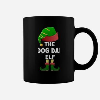 Dog Dad Elf Christmas Family Matching Pajamas Xmas Elf Group Coffee Mug | Crazezy DE
