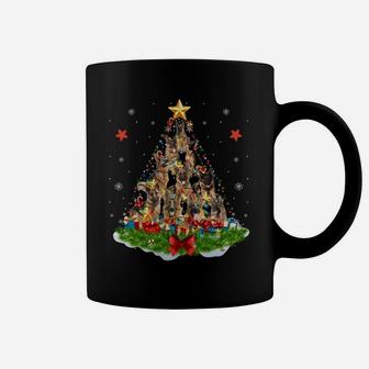Dog Lover German Shepherd Christmas Tree Xmas Party Gift Sweatshirt Coffee Mug | Crazezy DE