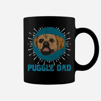 Dog Owner Fathers Day Puggle Dad Dog Lover Men Puggle Coffee Mug | Crazezy UK