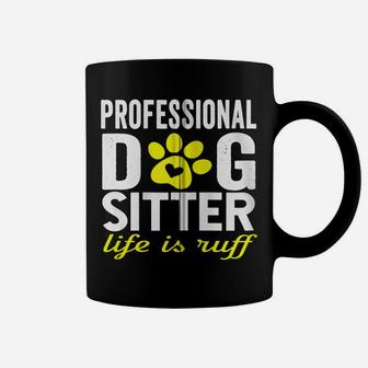 Dog Sitter Walker Funny Dog Mom Dad Joke Pet Humor Gifts Zip Hoodie Coffee Mug | Crazezy DE