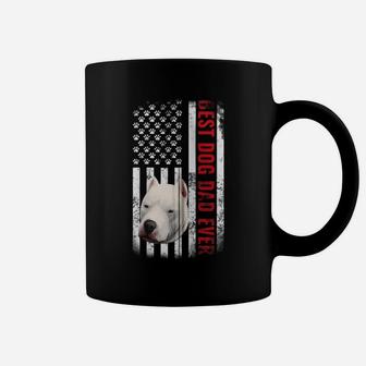 Dogs 365 Dogo Argentino Best Dog Dad Ever American Flag Men Zip Hoodie Coffee Mug | Crazezy