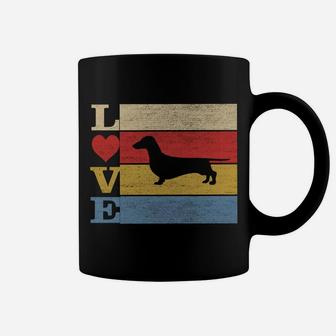Dogs 365 Retro Love Dachshund Dog Vintage Gift Coffee Mug | Crazezy AU