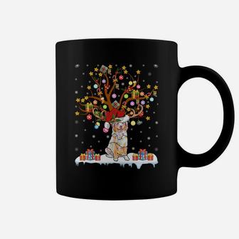 Dogs Lovers Ugly Christmas Australian Shepherd Xmas Tree Sweatshirt Coffee Mug | Crazezy