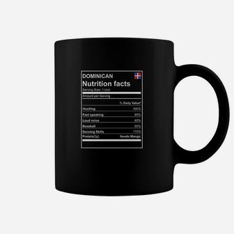 Dominican Nutrition Facts Coffee Mug | Crazezy CA