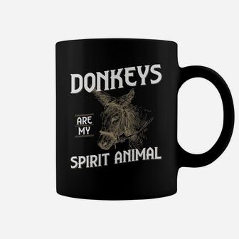 Donkeys Farm Spirit Animal, Funny Graphic Print Coffee Mug | Crazezy CA