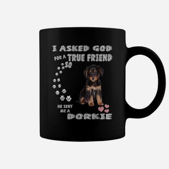 Dorkie Terrier Dog Mom Costume Doxie Yorkie Dad, Cute Dorkie Coffee Mug | Crazezy