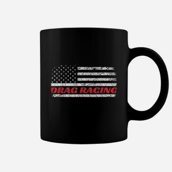 Drag Racing Patriotic American Drag Racer Apparel Design Coffee Mug | Crazezy DE