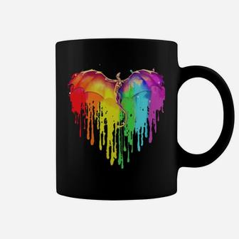 Dragon Heart Lgbt Pride Coffee Mug - Monsterry DE