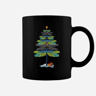 Dragonfly Christmas Tree Christmas Spirit Animal Funny Sweatshirt Coffee Mug | Crazezy CA