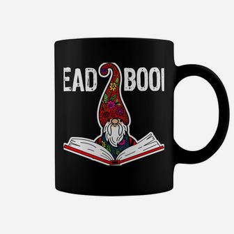 Drink Tea, Read Books, Be Happy Gnome Books Lover Library Coffee Mug | Crazezy