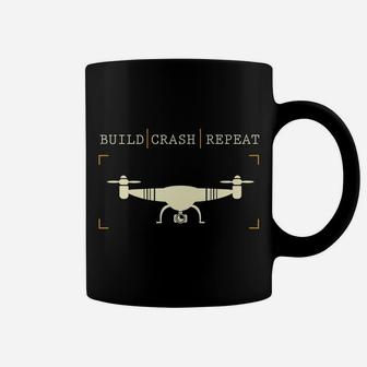 Drone Pilot - Build Crash Repeat - Drone Racing Gift Coffee Mug | Crazezy UK