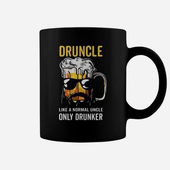 Druncle Like A Normal Uncle Only Drunker Coffee Mug - Monsterry
