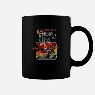 Dungeons Diners Dragons Driveins Dives Vintage Coffee Mug | Crazezy