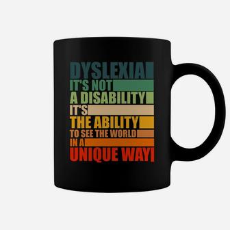 Dyslexia It's Not A Disability Dyslexia Awareness Skeleton Sweatshirt Coffee Mug | Crazezy AU