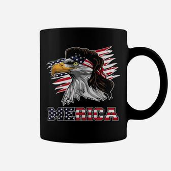 Eagle Mullet American Flag Merica 4Th Of July Coffee Mug - Monsterry