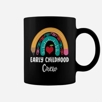 Early Childhood Crew, Funny Boho Rainbow For Teachers Coffee Mug | Crazezy