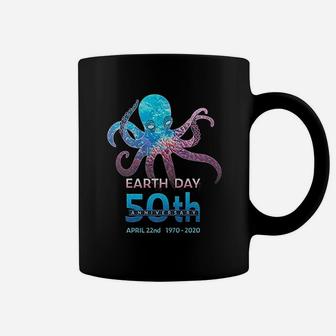 Earth Day 50th Anniversary Octopus Silhouette Coffee Mug - Thegiftio UK